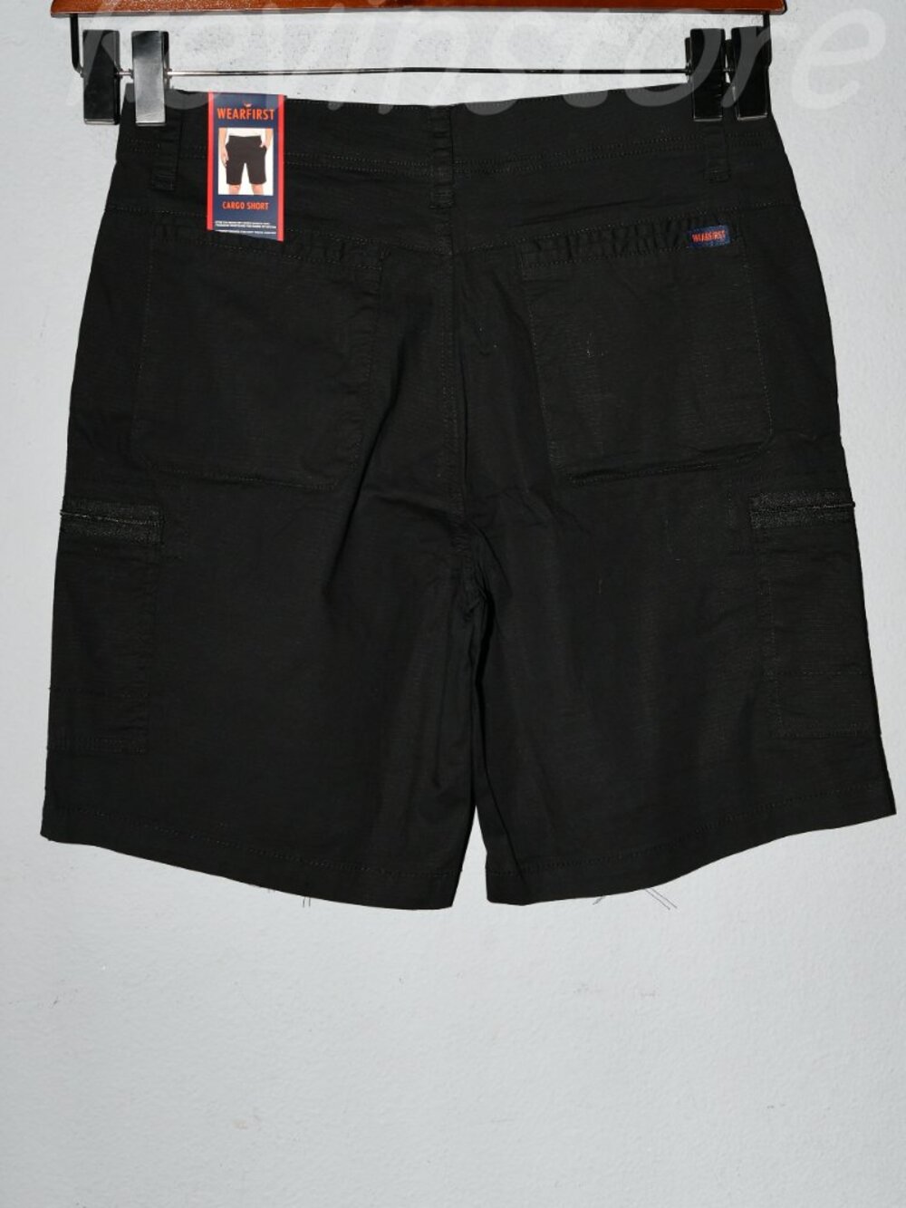 Men's Cargo Shorts - Black, Tan, Light Khaki - Picture 13 of 16